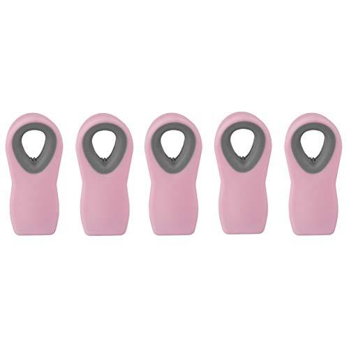 Cook with Color 5 Pc Chip Bag Clips, Kitchen Clips, Magnetic Chip Clips for Bags, Food Bag Clips with Airtight Seal