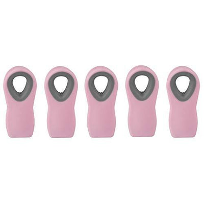 Cook with Color 5 Pc Chip Bag Clips, Kitchen Clips, Magnetic Chip Clips for Bags, Food Bag Clips with Airtight Seal
