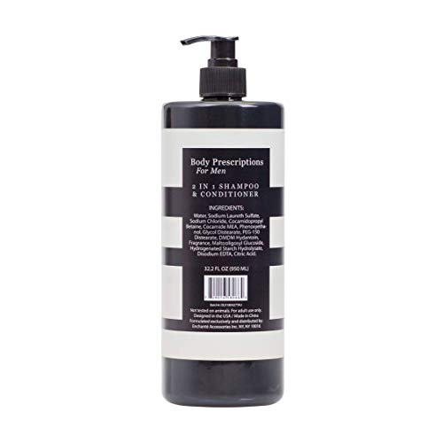 Body Prescriptions 2 in 1 Shampoo and Conditioner for Men Cedar Pine Scent