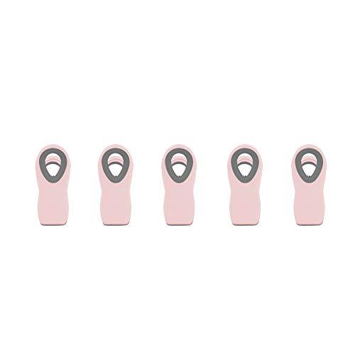Cook with Color 5 Pc Chip Bag Clips, Kitchen Clips, Magnetic Chip Clips for Bags, Food Bag Clips with Airtight Seal