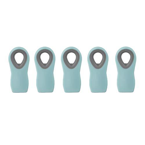 Cook with Color 5 Pc Chip Bag Clips, Kitchen Clips, Magnetic Chip Clips for Bags, Food Bag Clips with Airtight Seal