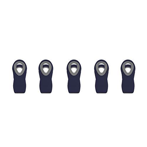 Cook with Color 5 Pc Chip Bag Clips, Kitchen Clips, Magnetic Chip Clips for Bags, Food Bag Clips with Airtight Seal