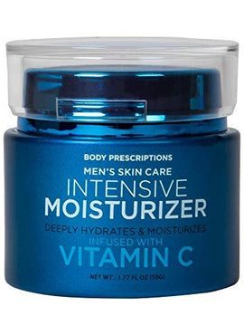 Body Prescriptions Men's Skin Care Facial Moisturizer, Night Cream Infused with Vitamin C