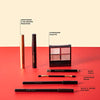 Ellen Tracy Eye Makeup Set with Eyeshadow Pallete, Eyeliner Pencils, Mascara, Eyebrow Pencil, and Brush