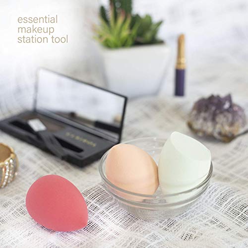 Beauty Concepts 3 Pc Makeup Sponge Set, Makeup Sponge for Blending, Contouring and Highlighting, Foundation Sponge (Latex Free)