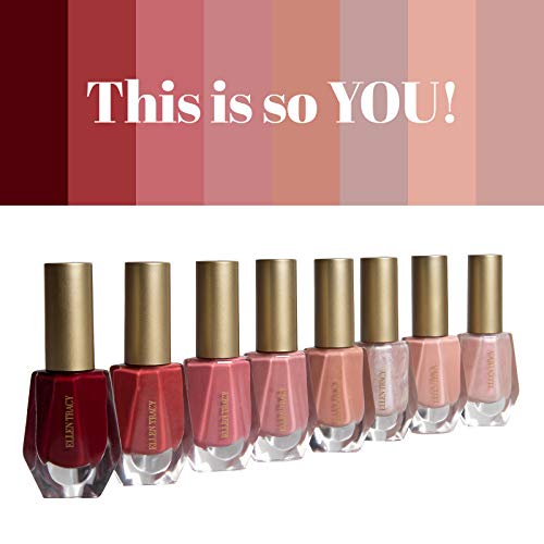 Ellen Tracy Nail Polish Collection- 8 Piece Nail Polish Set in Pink Colors