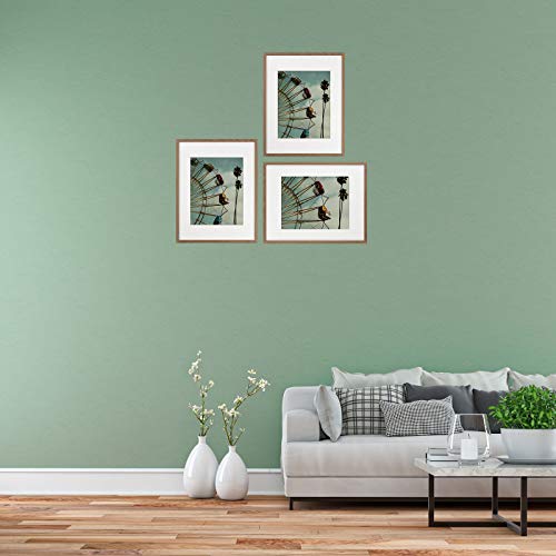 Sheffield Home Decor Collection- 3 Piece Picture Frame Set 11x14in, Matted to 8x10in