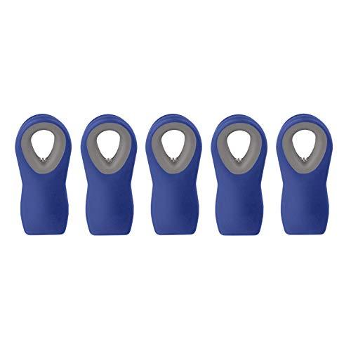 Cook with Color 5 Pc Chip Bag Clips, Kitchen Clips, Magnetic Chip Clips for Bags, Food Bag Clips with Airtight Seal