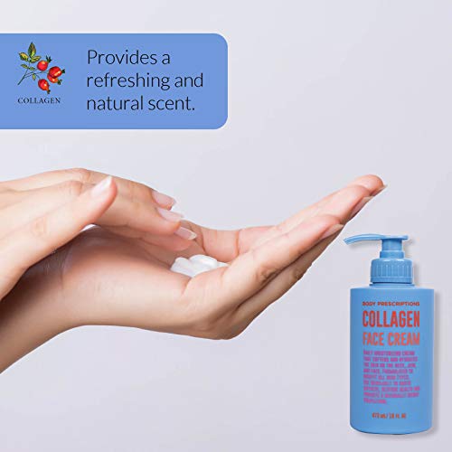 Body Prescriptions Skincare Collection- Face Cream with Collagen, 16 OZ