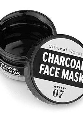 Clinical Works Charcoal Face Mask Scent No. 07, Wash Off Mask, Removes Dirt, Debris, Oils, Impurities and Blackheads, Fights Acne, Detoxifies, Unclogs and Purifies Skin, For all Skin Types, 3.53 Oz