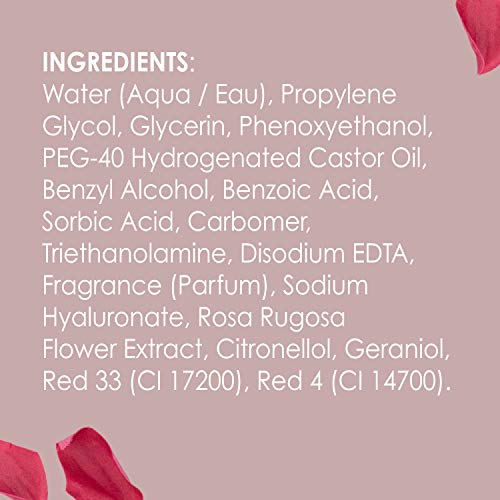 Body Prescriptions Rose Infused Toner for Smooth Skin, Facial Toner for Women, Radiant Cleanser, Hydrating Toner, Removes Impurities, Softens Skin 8.4 Fl Oz