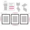Sheffield Home Decor Collection- 3 Piece Picture Frame Set 11x14in, Matted to 8x10in