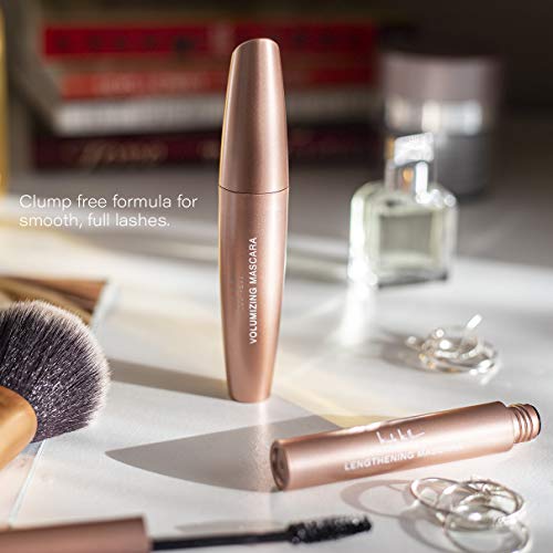 Nicole Miller Set of 2 Mascara Collection, Lengthening and Volumizing Two Piece Mascara Gift Set for Women and Girls