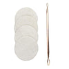 Ellen Tracy Blackhead and Whitehead Extractor, Comedone Extractor Tool for Removing Facial Blemishes Plus 4 Loofah Complexion Discs for Clear and Smooth Skin