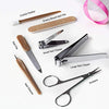 Nicole Miller Manicure Set, 7 Piece Nail Kit in Cylinder, Manicure and Pedicure Tool Set with Emery Board, Cuticle Cleaner, 2 Nail Clippers, Nail File, Cuticle Pusher and Scissor