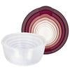 Cook with Color Round Food Storage Containers with Lids, Easy-Find Nesting Plastic Containers, 14 Piece Set