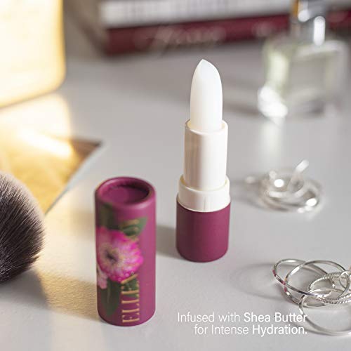 Ellen Tracy Four Piece Lip Balm Collection, Lip Softening Gift Set, Rose Gardenia, Water Lily, Cherry Blossom, and Spring Tulip Flavors