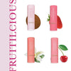 Ellen Tracy 4 Pack Lip Balm Set- Moisturizing Lip Balm in Sweet Strawberry, French Vanilla, Tropical Coconut, and Charming Cherry