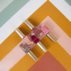 Ellen Tracy Floral Nail Polish Collection- 5 Piece Nail Polish Set in Pink Colors with Floral Print Box