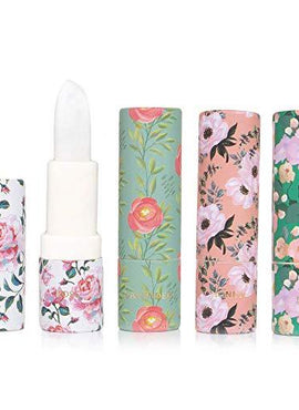 4 Piece Moisturizing Lip Balm in Rose, Lavender, Honey & Mint Collection by Beauty Concepts