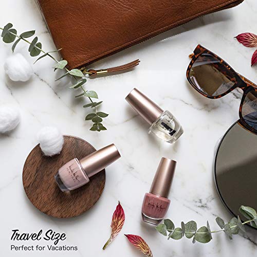 Nicole Miller Nail Polish Set, 5 Piece Nude Nail Polish Collection, Quick Dry Nail Polish for Women and Girls