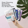 Beauty Concepts 5 Pack Face Mask, Face Sheet Masks Set Vitamin C, Collagen, Charcoal, Argan and Retinol Face Mask Kit and Gift Set, Facial Masks for Women