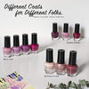 B.C. Beauty Concepts Nail Polish Set - 10 Mini Nail Polish Colors, Quick Dry Nail Polish for Women and Girls