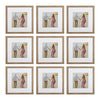 Sheffield Home Decor Collection- 9 Piece Square Picture Frame Set 12x12 in, Matted to 8x8