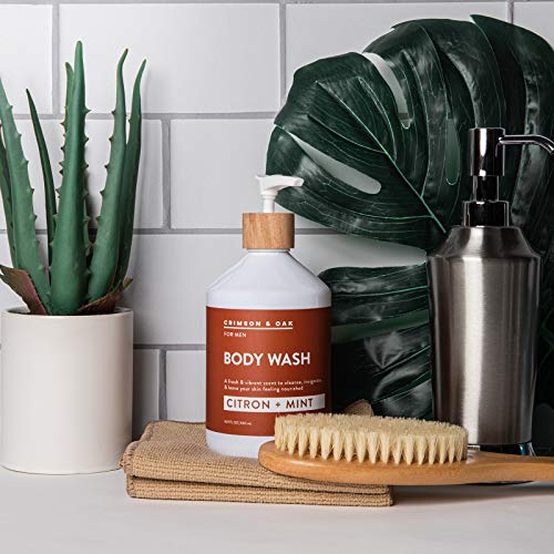 Crimson & Oak Body Wash for Men- Nourishing Body Wash in Citron and Mint- by Body Prescriptions