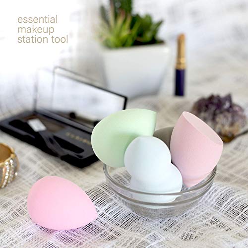 Live Green 5 Pc Makeup Sponge Set, Foundation Makeup Sponge for Blending, Contouring and Highlighting, Foundation Sponge, Makeup Gift Set (Latex Free)