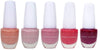 Beauty Concepts Nail Polish Collection - 5 Assorted Trendy Pink Nail Polish Colors