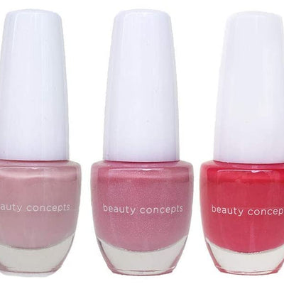 Beauty Concepts Nail Polish Collection - 5 Assorted Trendy Pink Nail Polish Colors