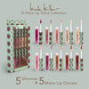 Nicole Miller 10 Pc Lip Gloss Collection, Shimmery Lip Glosses for Women and Girls, Long Lasting Color Lip Gloss Set with Rich Varied Colors