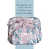 Ellen Tracy 3 Pc Cosmetic Bag Set, Purse Size Makeup Bag for Women, Toiletry Travel Bag, Makeup Organizer, Zippered Pouch Set, Large, Medium, Small (Pale Pink & Green Flower Print)