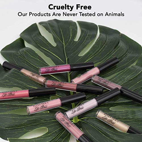 Ellen Tracy 10 Pc Lip Gloss Collection, Shimmery Lip Glosses for Women and Girls, Long Lasting Color Lip Gloss Set with Rich Varied Colors, Great Holiday Gift and Birthday Gift