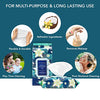 Body Prescriptions Vanilla and Coconut Oil Face Wipes & Makeup Remover Wipes - 2 Pack (60 Count Each) of Gentle Facial Cleansing Wipes Flip Top Pack