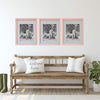 Sheffield Home Decor Collection- 3 Piece Picture Frame Set 11x14in, Matted to 8x10in