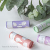 Nicole Miller 4 Pack Moisturizing Lip Balm Collection, Lip Softening Gift Set, Perfect Gift for Women and Girls (Rose, Berry, Coconut, and Grapefruit)