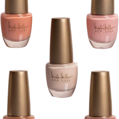 Nicole Miller Nail Polish Collection- 5 Piece Nail Polish Set in Nude Colors