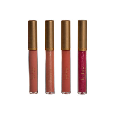 Nicole Miller Lip Gloss Collection- 4 Piece Lip Gloss Set in Pink Colors