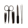 Body Prescriptions Grooming Gift Set- 5 Piece Grooming Set with Tweezers, Nail Clippers, and File in a Holiday Stocking (Green Plaid)