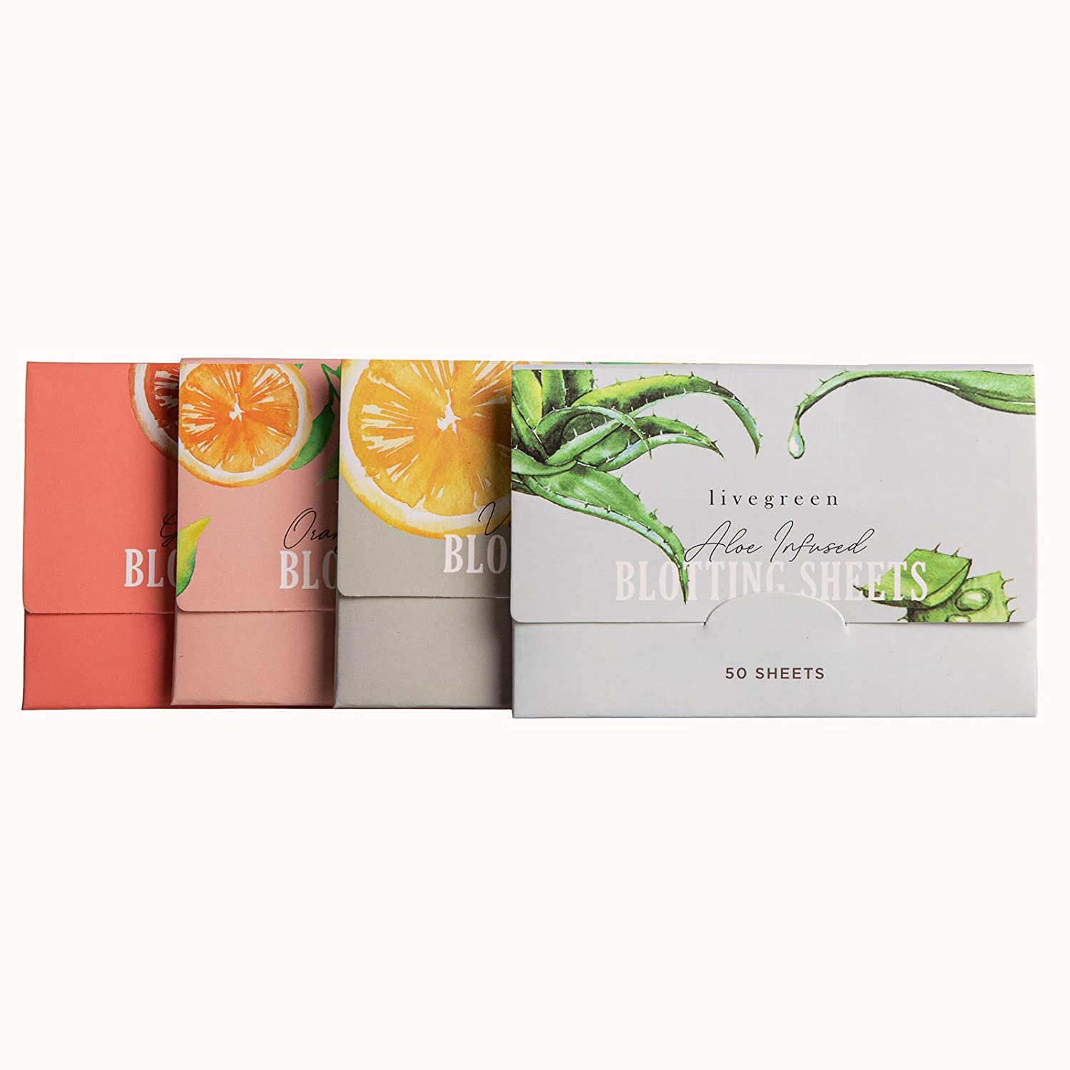 Live Green 4 Pack of Blotting Sheets