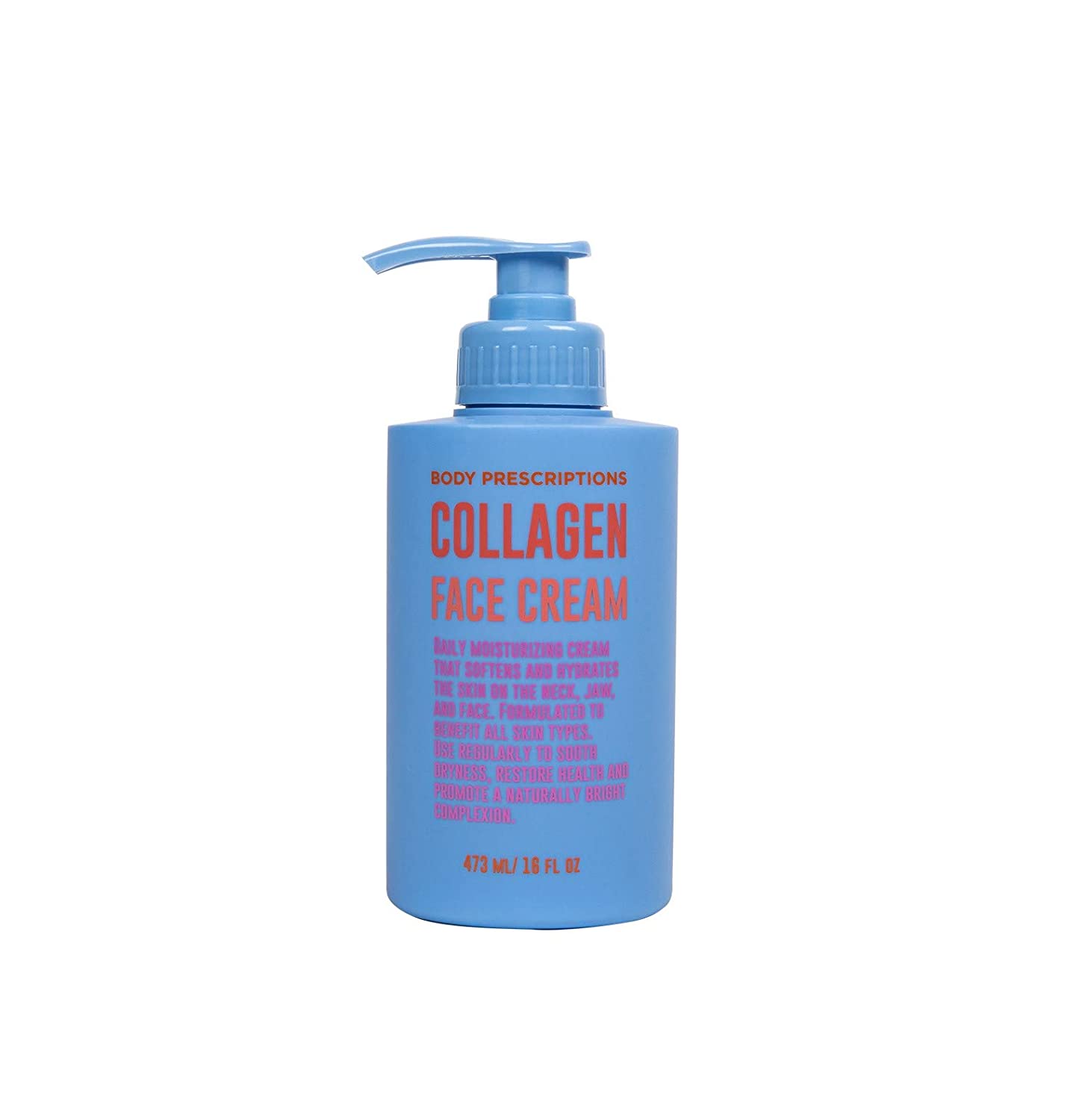 Body Prescriptions Skincare Collection- Face Cream with Collagen, 16 OZ