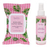 Nicole Miller Glow and Go Hydrating Skin Care Set- Facial Care Set with Makeup Remover Wipes, Face Spray, Rose and Cactus Water