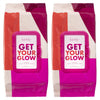 Nicole Miller Facial Clensing Wipes and Makeup Remover Wipes, Get Your Glow Vitamin C Face Wipes - 2 Pack / 120 Wipes (60 Count Each)
