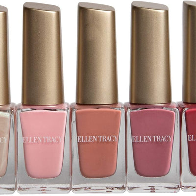Ellen Tracy Nail Polish Collection- 5 Piece Nail Polish Set in Pink Colors