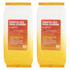 Essential Oils - 2 Pack (60 Count Each) Vitamin C Facial Cleansing Wipes