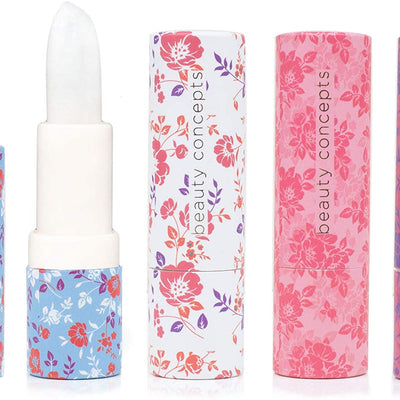 Beauty Concepts Four Piece Lip Balm Collection, Moisturizing Lip Balm, Softening Lip Balm Set