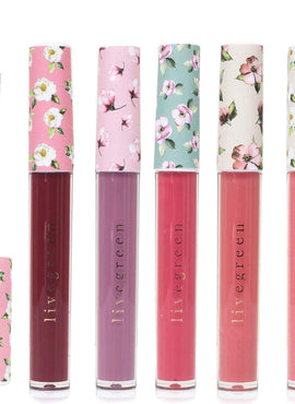 Live Green 5 Pc Lip Gloss Collection, Gift Set with Five Different Shade Lip Glosses, Holiday Gift Set for Women and Girls, Warm Color Shades