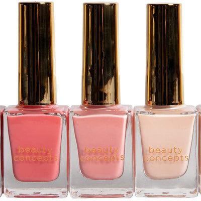 Beauty Concepts Nail Polish Collection- 6 Piece Nail Polish Holiday Gift Set in Vibrant Colors